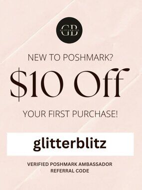 Poshmark Coupon Code: GLITTERBLITZ to Get $10 off your FIRST PURCHASE